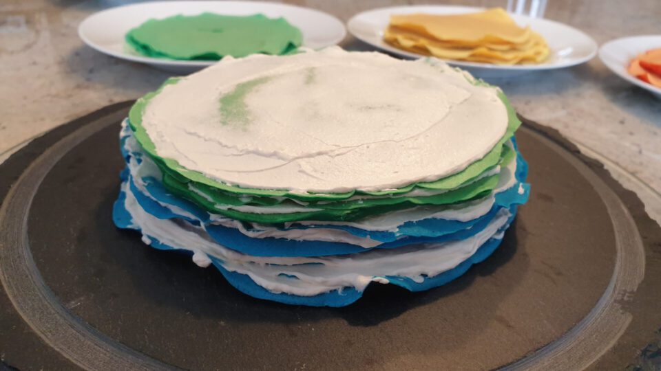 crepe torte schichten