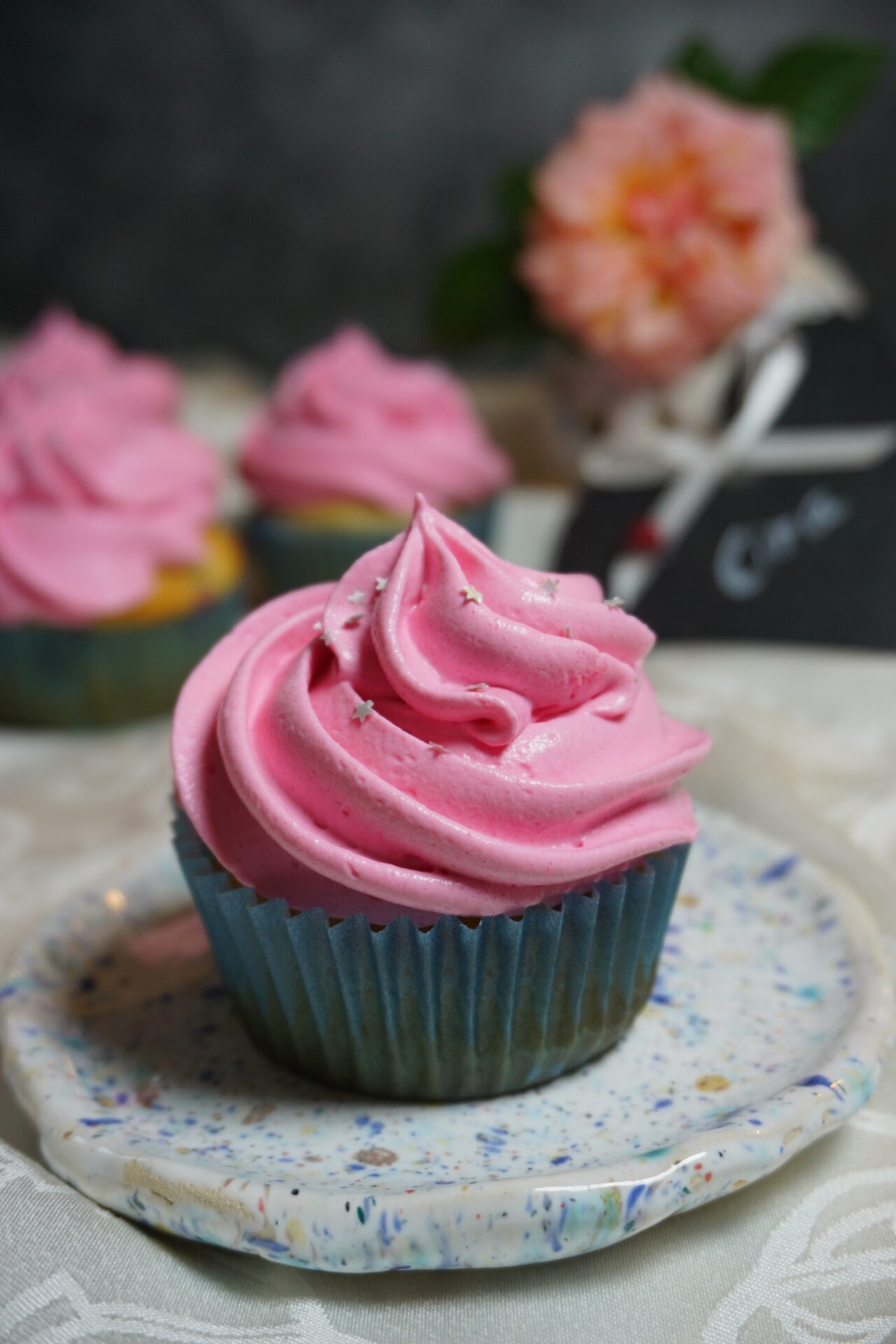 Vegane Rhabarber Muffins, fruchtig lecker