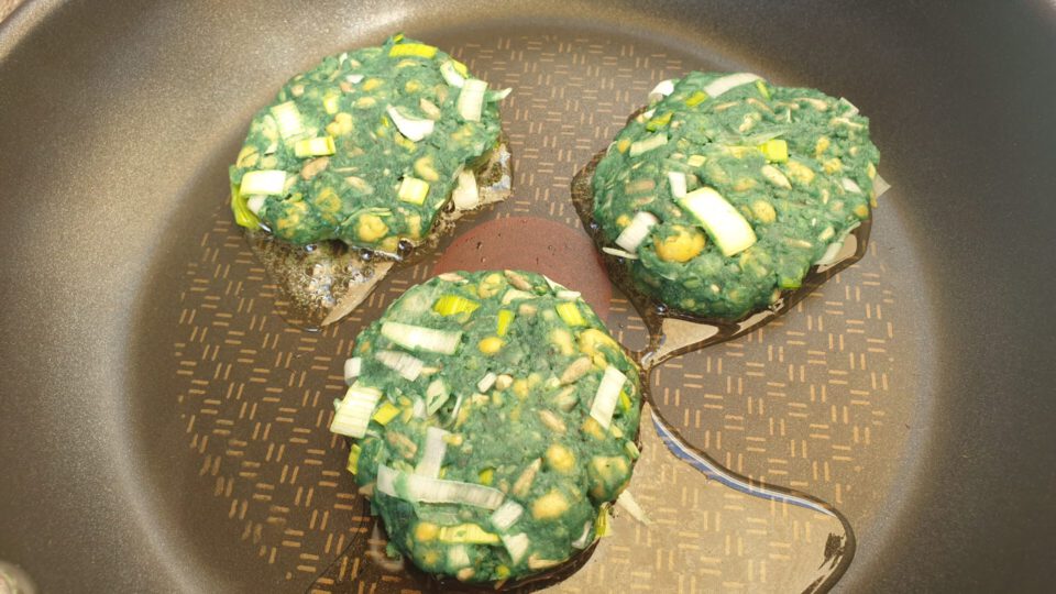 linsen salat vegan patties vorbereiten