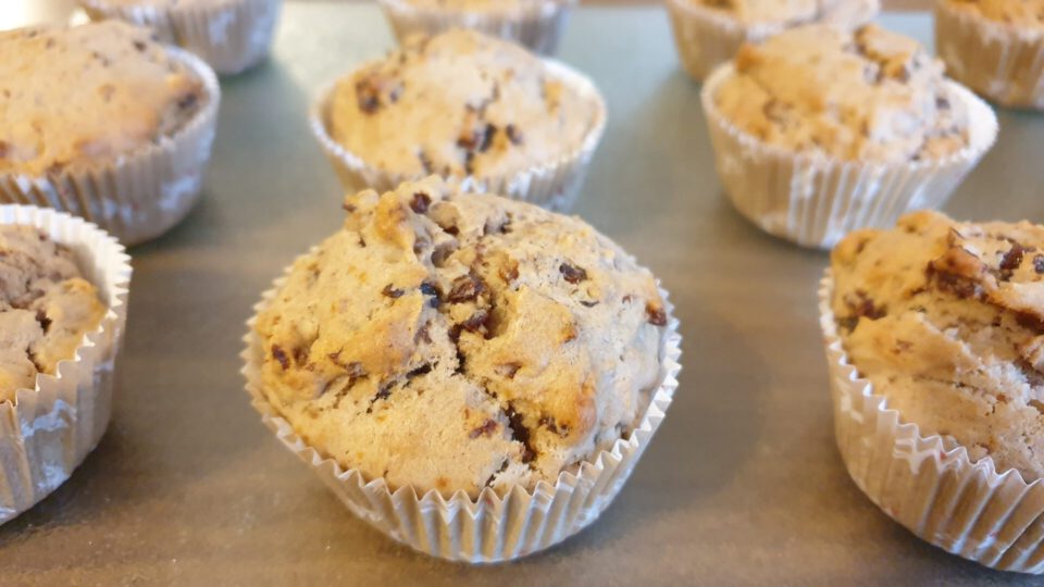 weihnachtliche muffins vegan nach dem backen