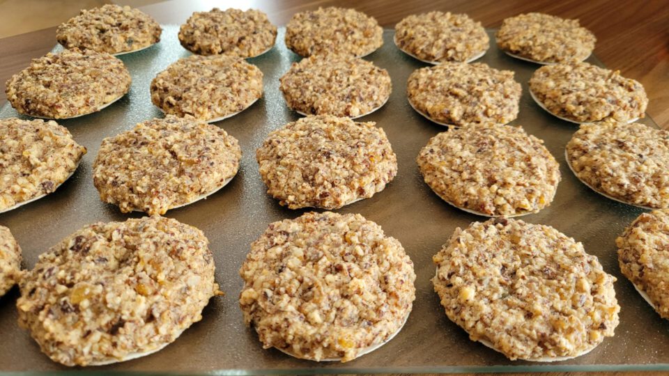 vegane elisen lebkuchen nach dem backen