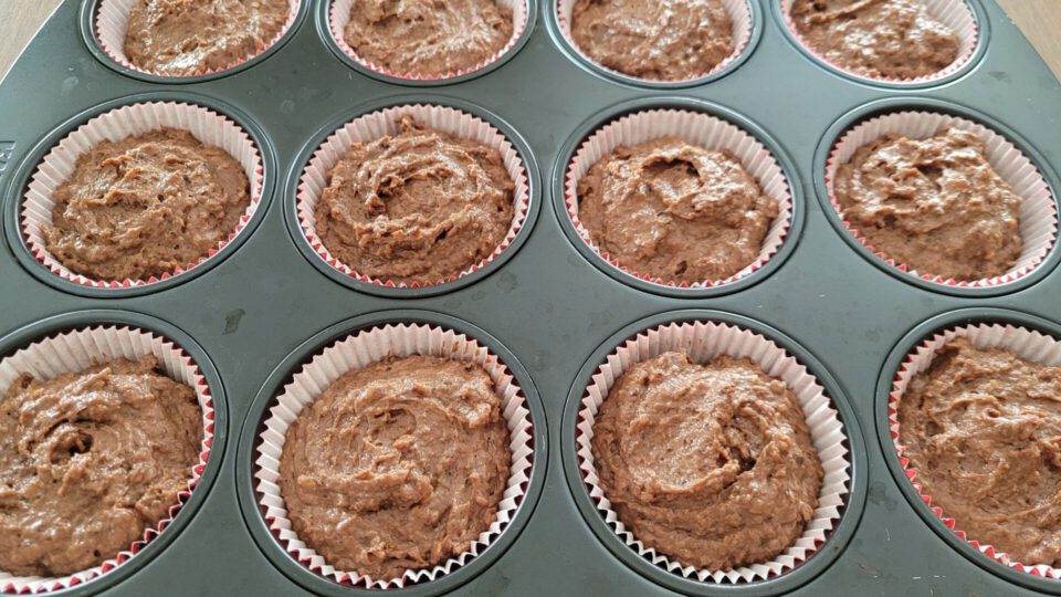 vegane cupcakes vor dem backen